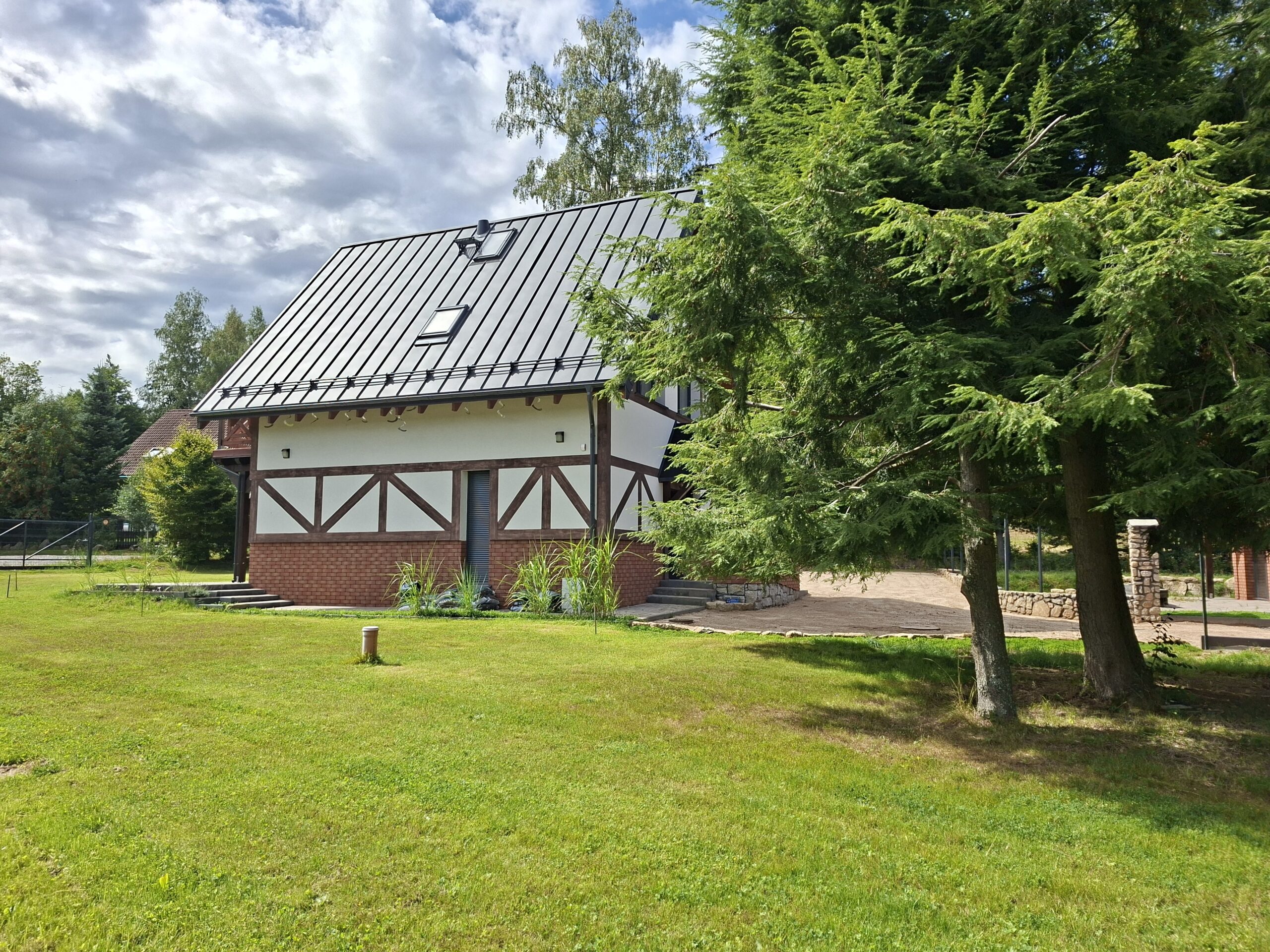 Panorama Karkonoszy z działki w Michałowicach